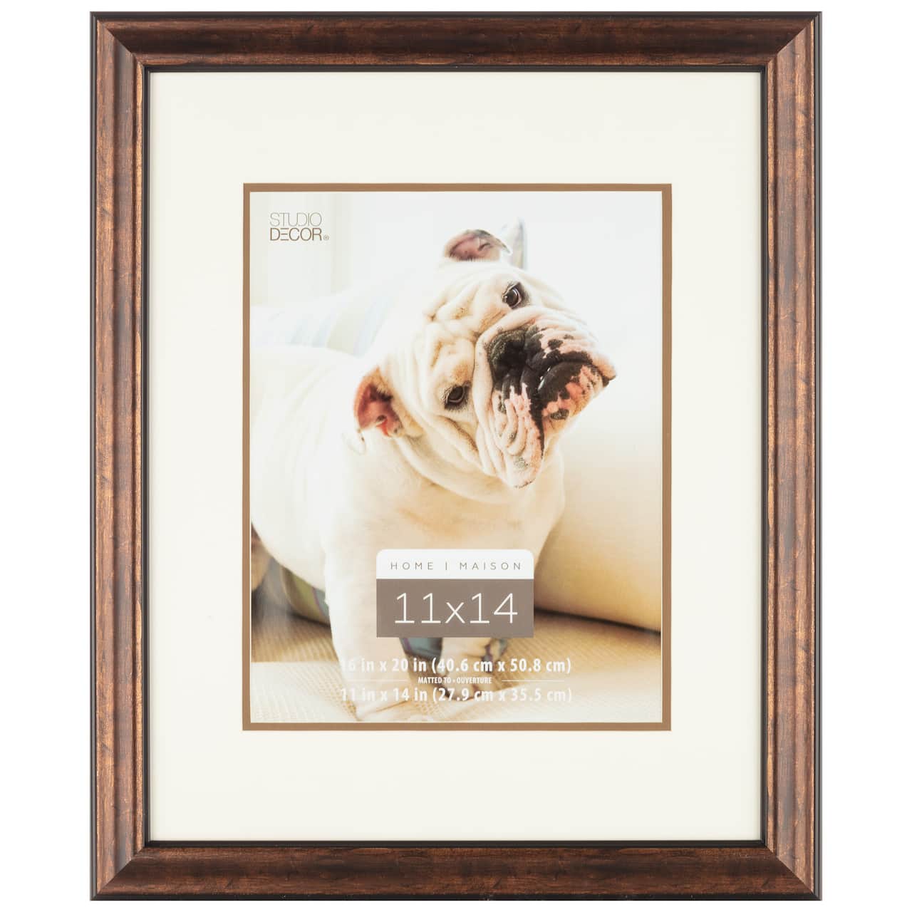 Home Bronze Frame with Double Mat by Studio Décor®
